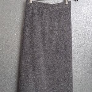 Segue Vintage Silk, Angora Blend Midi Skirt   Size 2X